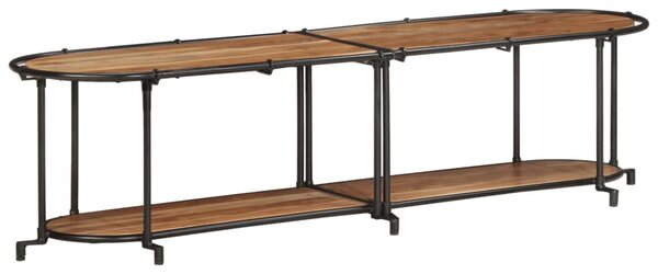 Tömör akácfa TV-szekrény 160 x 42 x 40 cm