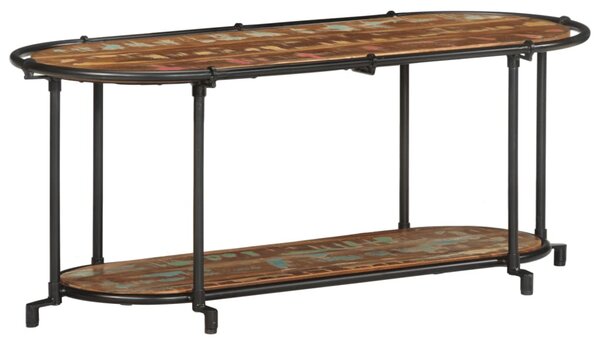 Tömör újrahasznosított fa TV-szekrény 100 x 42 x 40 cm