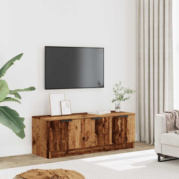 TV szekrény Régi fa 102x35x36,5 cm Gépelt fa