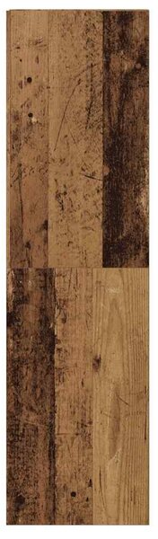 Antik fa színű szerelt fa TV-szekrény 30,5 x 30 x 110 cm