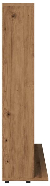 Kézműves tölgy színű szerelt fa CD-szekrény 100 x 23 x 89,5 cm
