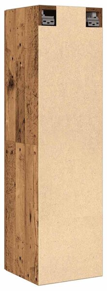 Antik fa színű szerelt fa TV-szekrény 30,5 x 30 x 110 cm