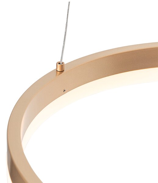 Design függőlámpa arany 40 cm LED-del, 3 fokozatú fényerőszabályzóval - Anello