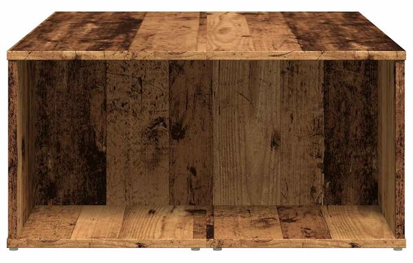 Antik fa színű szerelt fa dohányzóasztal 90 x 67 x 33 cm