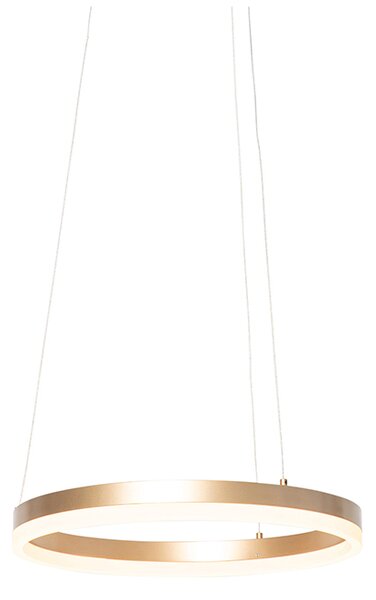 Design függőlámpa arany 40 cm LED-del 3 fokozatban szabályozható - Anello