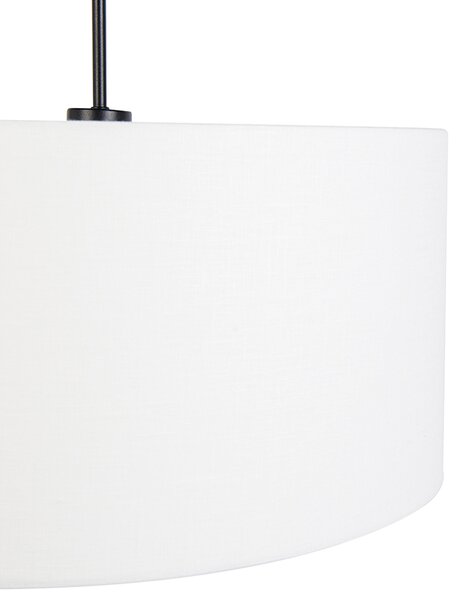 Modern lógólámpa fekete fehér árnyékolóval 50 cm - Combi 1