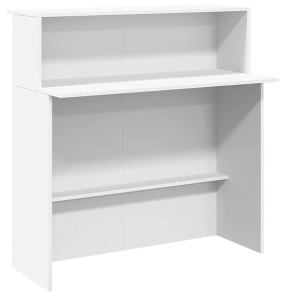 Recepciós pult fehér 200x50x103,5 cm szerelt fa