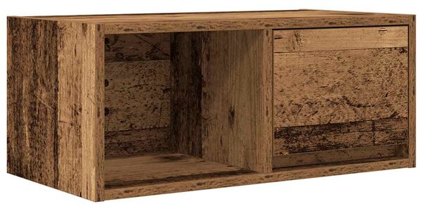 Antik fa színű szerelt fa TV-szekrény 60x31x25,5 cm