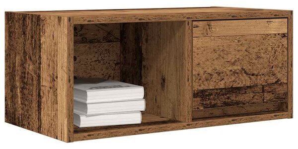 Antik fa színű szerelt fa TV-szekrény 60x31x25,5 cm