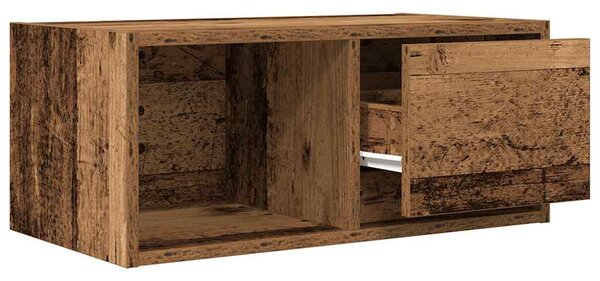 Antik fa színű szerelt fa TV-szekrény 60x31x25,5 cm