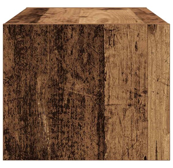 Antik fa színű szerelt fa TV-szekrény 60x31x25,5 cm