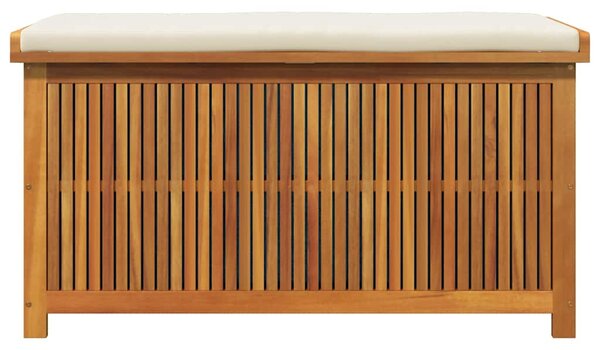 Tömör akácfa kültéri párnatartó láda 113x50x60,5 cm