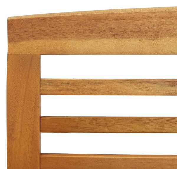 Tömör akácfa kerti pad 119 cm