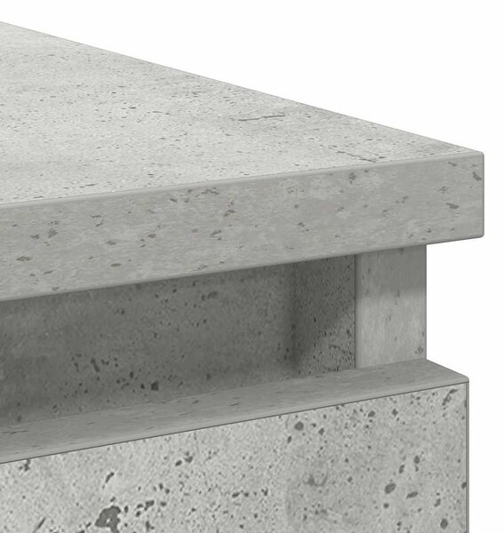 Betonszürke szerelt fa tálalószekrény fiókos 71x35x84 cm