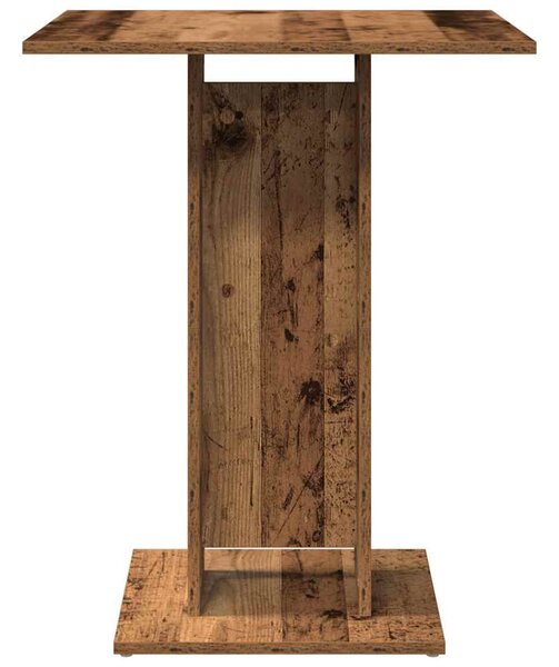 Antik fa szerelt fa bisztróasztal 60 x 60 x 75 cm