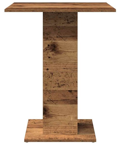 Antik fa szerelt fa bisztróasztal 60 x 60 x 75 cm
