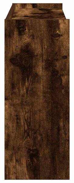Füstös tölgy színű szerelt fa cipőtartó 80x25x62 cm