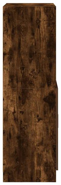 Füstös tölgy színű szerelt fa konyhaszekrény 57x41,5x131,5 cm