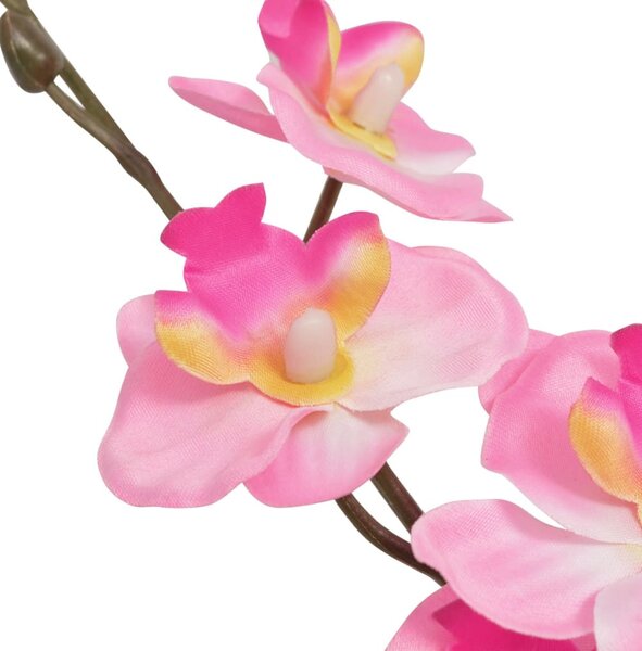 Műorchidea virágcseréppel 30 cm rózsaszín
