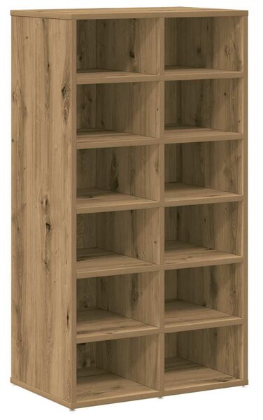 Cipőtartó kézműves tölgy 54x34x100,5 cm műszaki fa