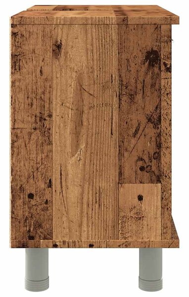 Fürdőszoba szekrény régi fa 60x32x53,5 cm műszaki fa