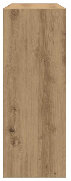 Kézműves tölgy színű szerelt fa dohányzóasztal 105x30x80 cm
