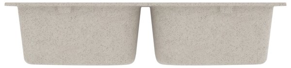 Konyhai mosogató Bézs 76 x 48 x 30 cm Vízjáték és gyanta
