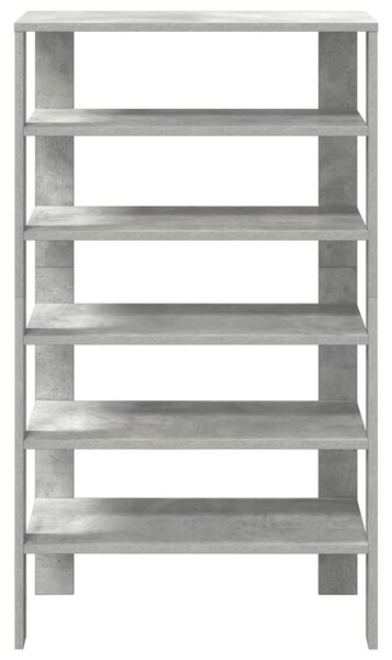 Betonszürke szerelt fa cipőtartó 61x32x105 cm