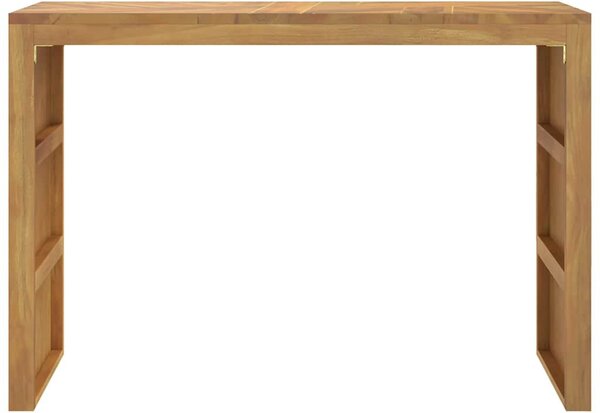 Konzolasztal 110x35x75 cm tömör fa teakfa