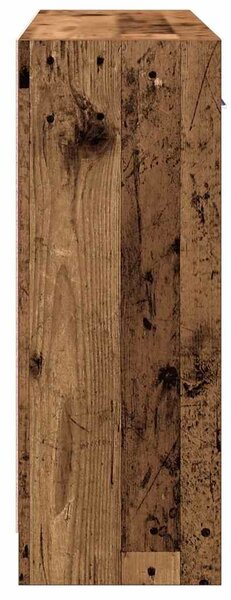 Antik fa színű szerelt fa tálalószekrény 91x28x75 cm