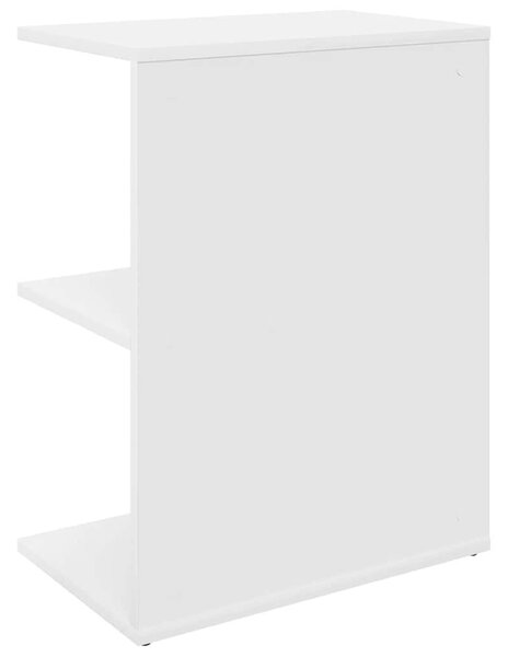 Éjjeliszekrények 2 db fehér 46,5x29x61 cm gépelt fa