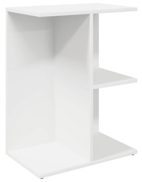 Éjjeliszekrények 2 db fehér 46,5x29x61 cm gépelt fa