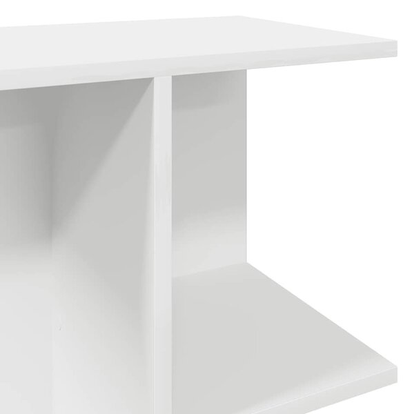 Éjjeliszekrények 2 db fehér 46,5x29x61 cm gépelt fa
