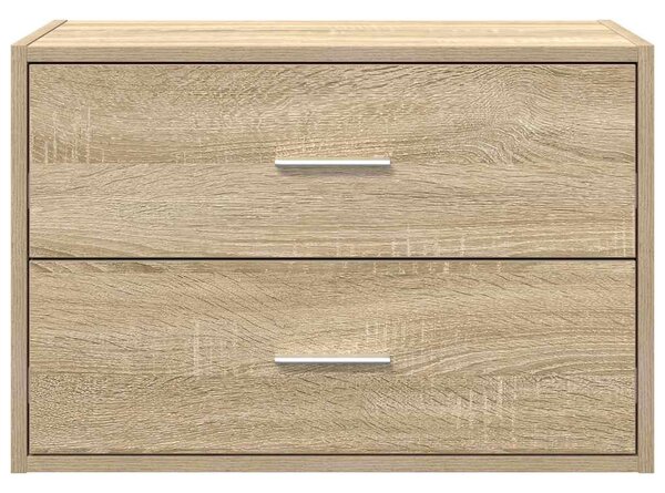 Szekrény 2 fiókkal Sonoma tölgy 60x31x40 cm gépi forgácsolt fa