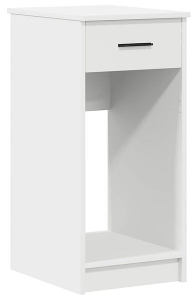 Számítógépes toronyállvány fiókkal fehér 35x45x77 cm