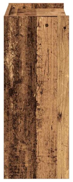Antik fa szerelt fa cipőtartó 60x25x62 cm