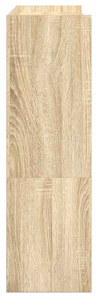 Sonoma tölgy színű szerelt fa cipőtartó 80x25x81 cm