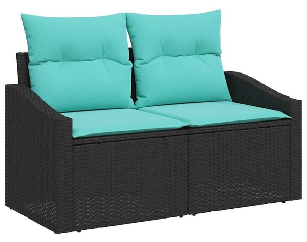 VidaXL Kerti kanapé Szürke 123 x 62 x 69cm polirattan