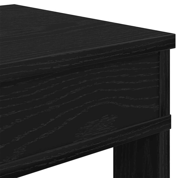 Fekete szerelt fa cipőtartó 60x30x98 cm