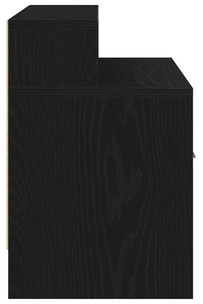 Éjjeliszekrény fiókkal fekete tölgy 51 x 31 x 47 cm