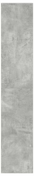 2 db betonszürke szerelt fa könyvespolcok halmozható 30x30x80cm