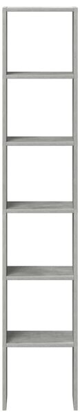 2 db betonszürke szerelt fa könyvespolcok halmozható 30x30x80cm