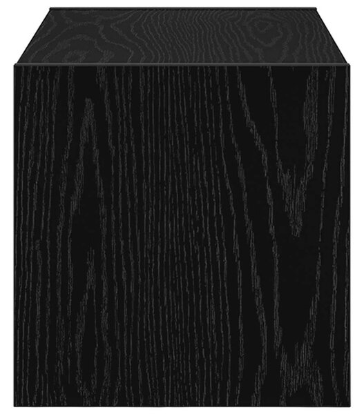 Cipőtartó állvány egymásra rakható fekete tölgy 60x30x30,5 cm