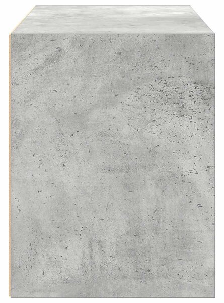 Betonszürke szerelt fa szekrény 2 fiókkal 60 x 31 x 40 cm