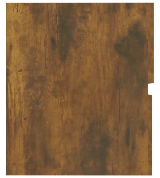 Füstös tölgy színű szerelt fa mosdószekrény 80 x 38,5 x 45 cm