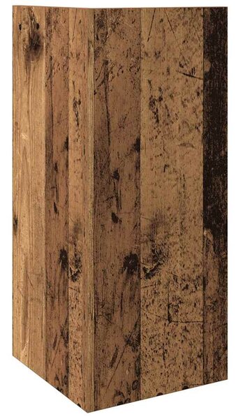 2 db antik fa színű kisasztal polccal 25,5 x 27 x 60 cm