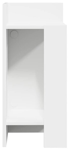 2 db fehér kisasztal polccal 25,5 x 27 x 60 cm
