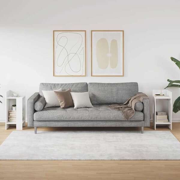 2 db fehér kisasztal polccal 25,5 x 27 x 60 cm