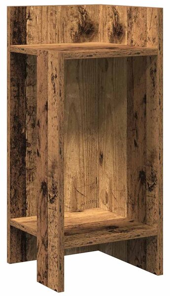2 db antik fa színű kisasztal polccal 25,5 x 27 x 60 cm