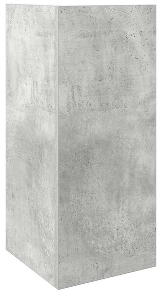 Betonszürke kisasztal polccal 25,5 x 27 x 60 cm